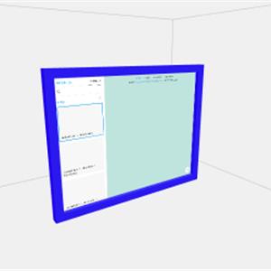 Three.js CSS3D混合渲染演示 - 3D相框中嵌入网页