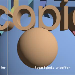 Three.js WebGL相机 - 对数深度缓冲区对比演示