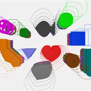 Three.js WebGL 几何体演示 - 各种形状生成与展示