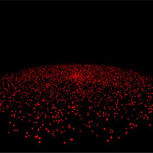 Three.js GPGPU模拟 - 原行星盘形成与碰撞演化