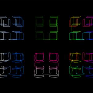 three.js webgl - 线条 - 色彩