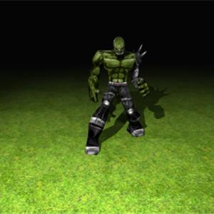 three.js webgl - 网格变形 - MD2