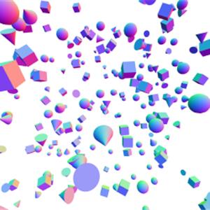 three.js webgl - 网格 - 批处理