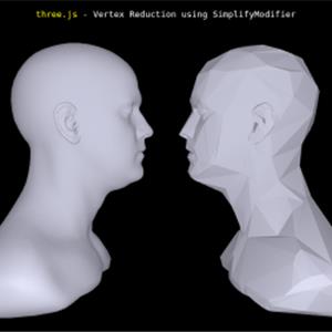 three.js webgl - 网格简化修改