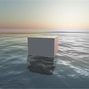 Three.js WebGL - 着色器 - 海洋场景演示