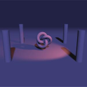 Three.js WebGL - VSM 阴影效果示例