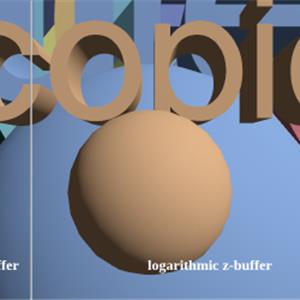 Three.js WebGPU - 对数深度缓冲区演示