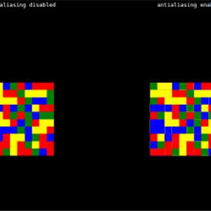Three.js WebGPU 示例 - 质心采样与抗锯齿效果对比