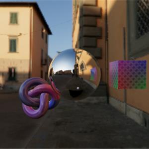 three.js WebGPU - 动态立方体反射效果