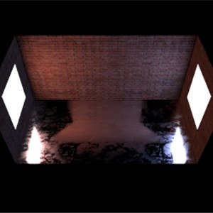 three.js WebGPU - 盒投影立方体环境映射(BPCEM)演示