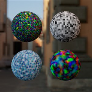 three.js WebGPU - MaterialX 噪声函数示例