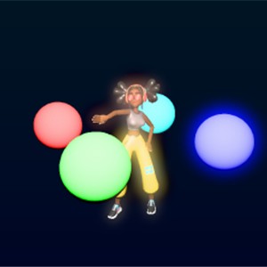 Three.js WebGPU - 多渲染目标(MRT)遮罩效果演示