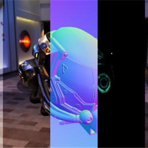 Three.js WebGPU 示例 - 多渲染目标(MRT)