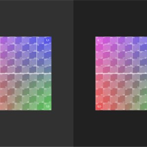 three.js WebGPU演示 - 纹理梯度效果对比