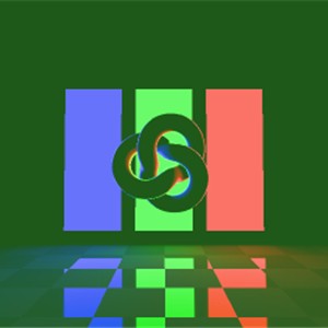 Three.js WebGPU 体积光照演示 - 矩形区域光源效果